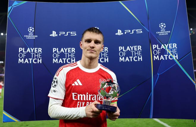 关于阿森纳强势那不勒斯，厄德高完成帽子戏法的信息